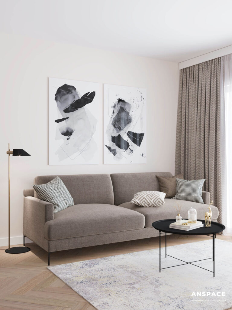 kuchnia z salonem 20m2