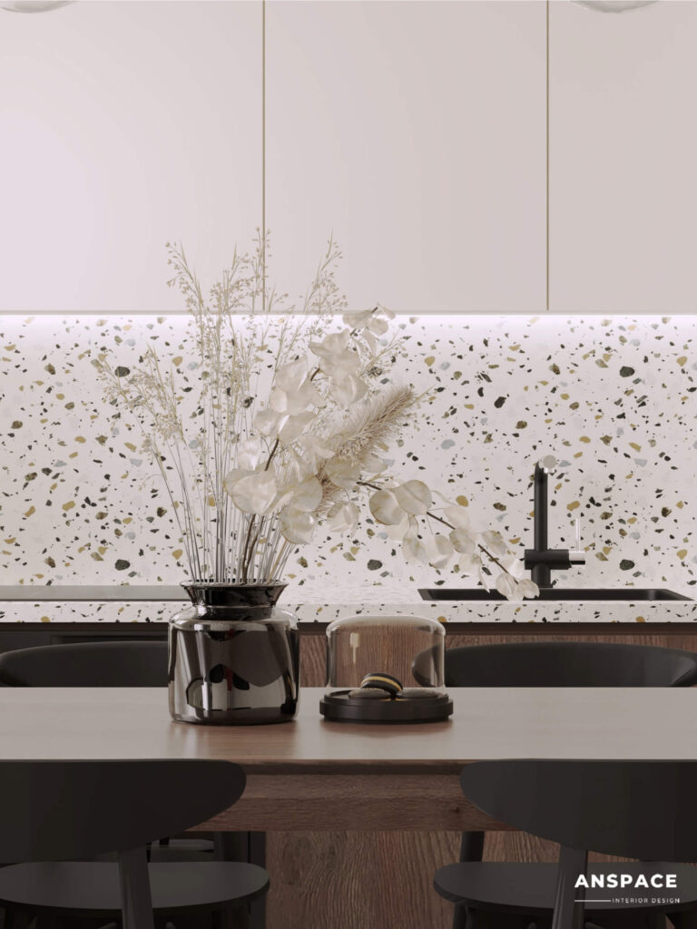 salon z otwarta kuchnia