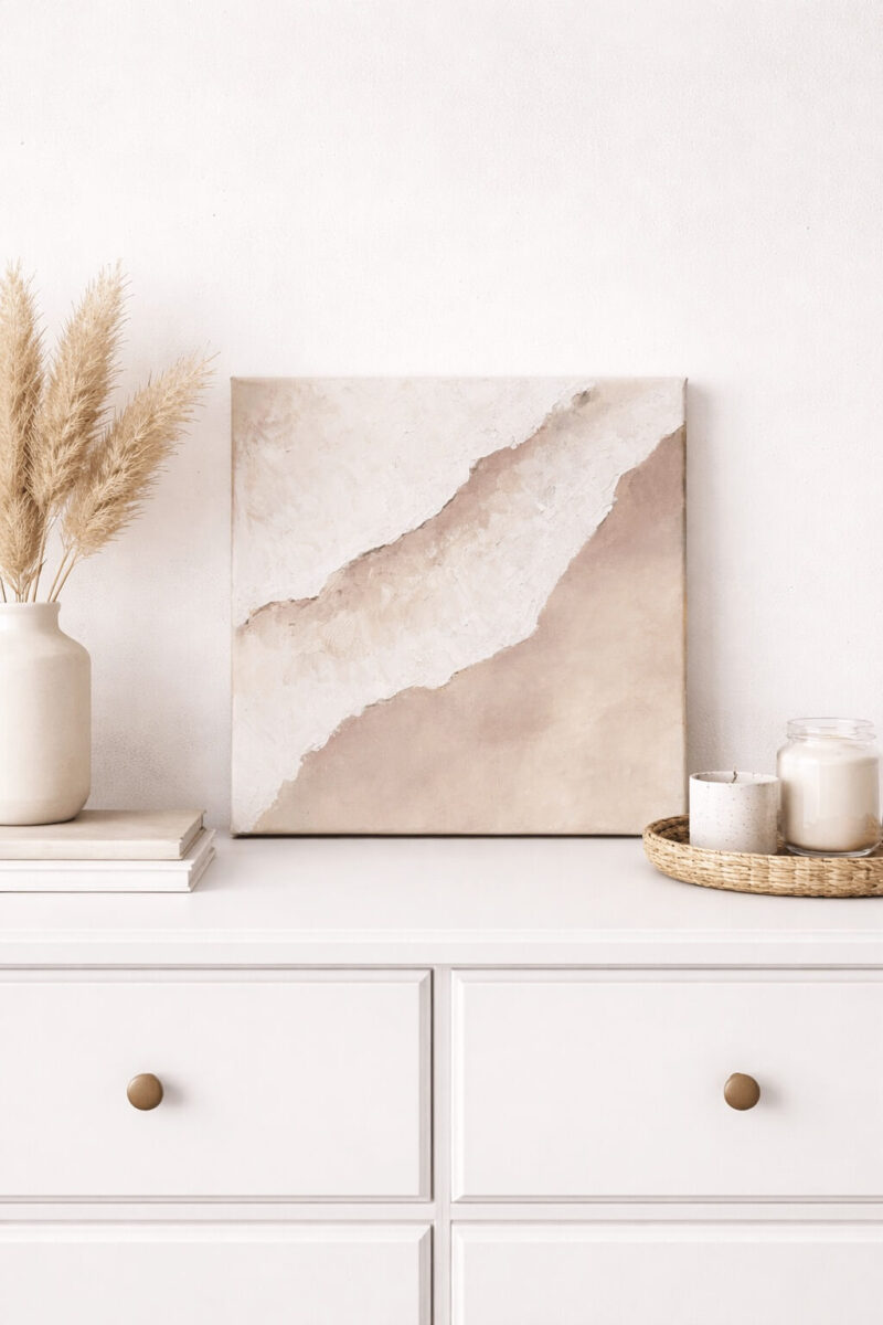 Obraz ręcznie malowany na płótnie  „Soft Shore“